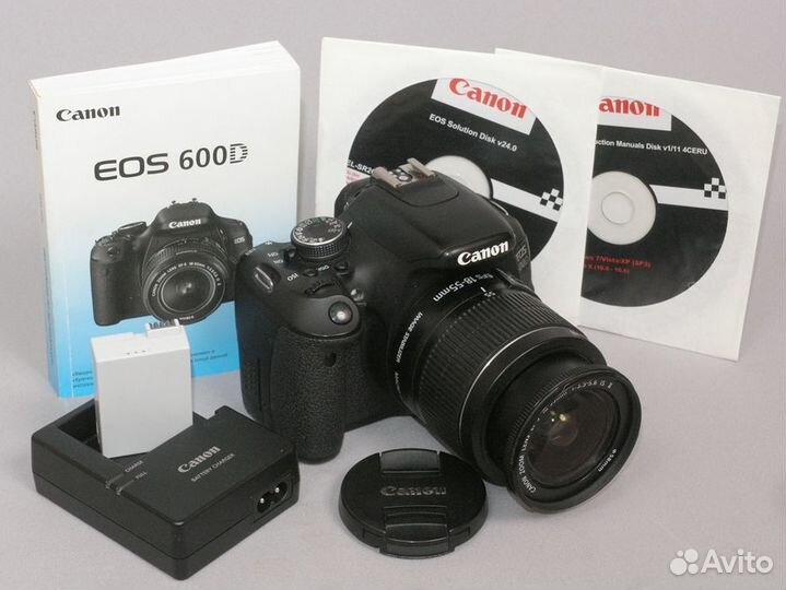 Фотоаппарат Canon 600d + 18 - 55 mm