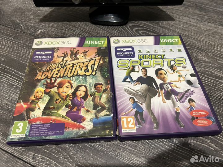 Кинект к Xbox 360 + 2 Игры