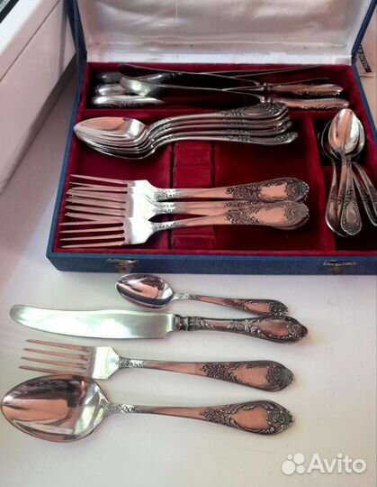 Набор столовых приборов классик мельхиор