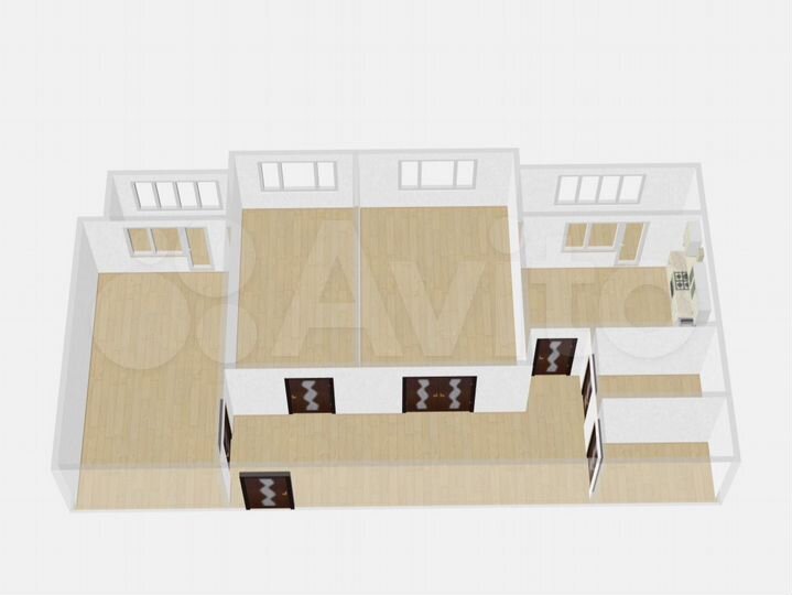 3-к. квартира, 89,5 м², 9/9 эт.