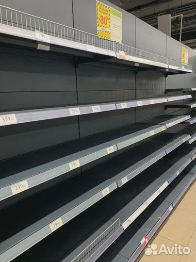 Стеллаж для магазина графит пристенный