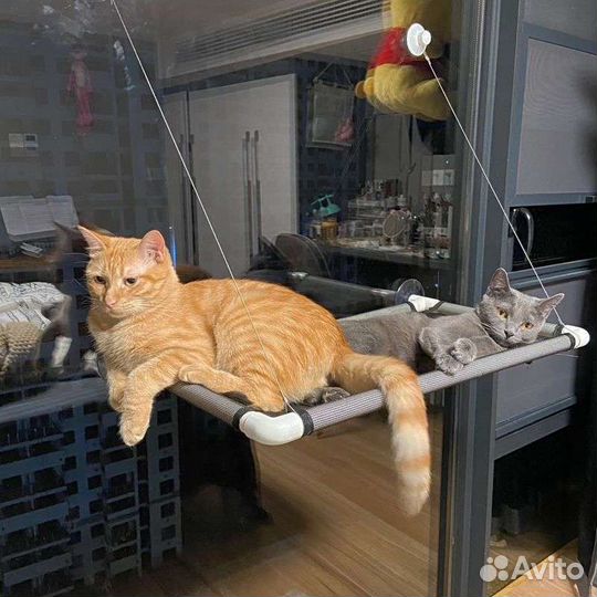 Лежанка для кошек, гамак на окно для животных