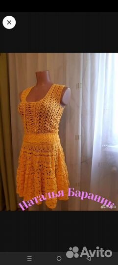 Вязаное платье