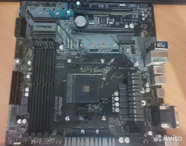 Материнская плата asrock b450m pro4 купить в Москве | Электроника | Авито