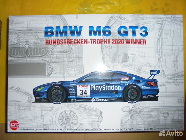 NU-2407 NuNu BMW-M6 GT-3 Tamiya Aoshima