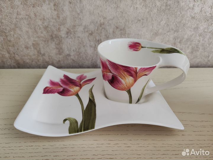 Чайный набор чашка с блюдцем