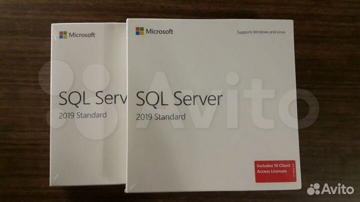Бокс SQL Server Std Edtn 2019 English DVD 10 Clt