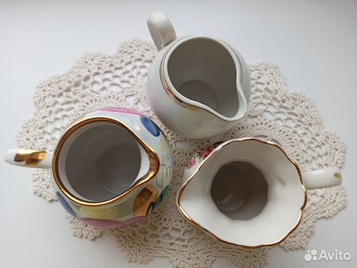 Винтажные фарфоровые молочники. СССР