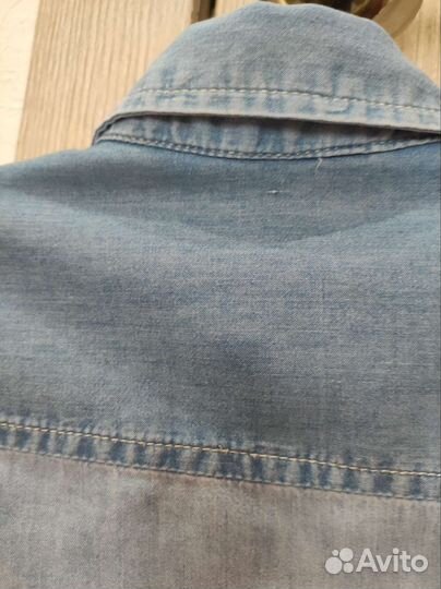 Джинсовая рубашка reserved на девочку 8 лет