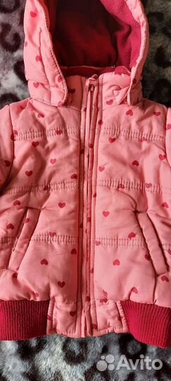 Куртка, шапочка и шарф