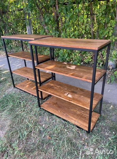 Лофт стеллаж для дома и интерьера