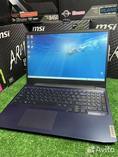 Ноутбук Lenovo i5-10300H/8gb/512ssd/1650ti