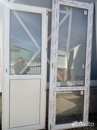 Пластиковые двери пвх бу