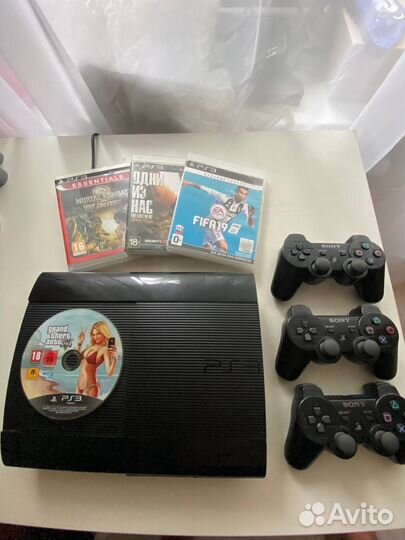 Sony PS3 super slim 500gb прошитая