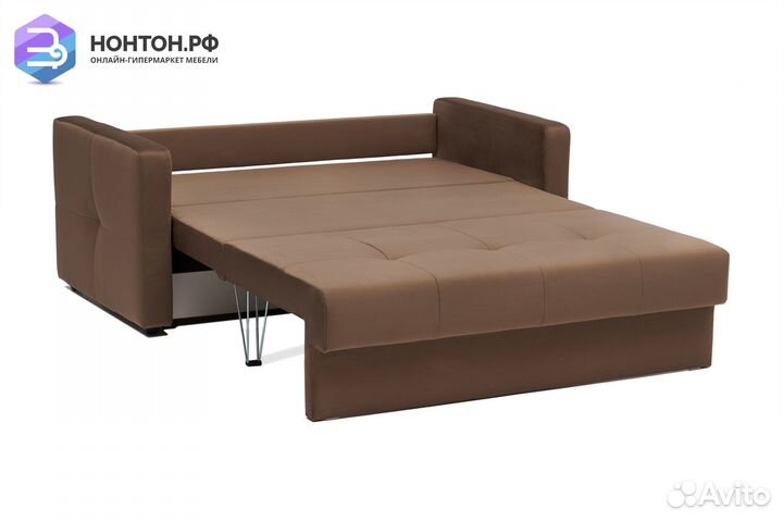 Диван шагающая еврокнижка Вита коричневый