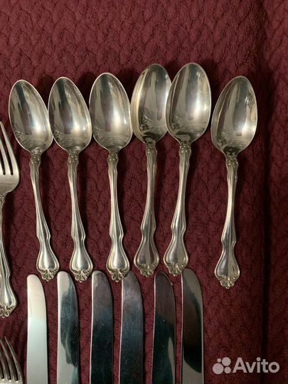 Антик Hабор на 6-х Серебро 925' 1621гр 36 пр