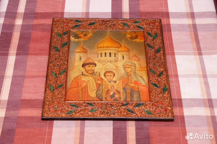 Редкая икона времен СССР 28х31 см