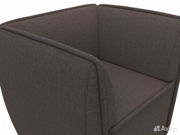 Кресло Бергамо, рогожка, амур коричневый. Москва