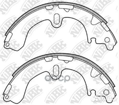 Колодки тормозные барабанные FN2311 NiBK