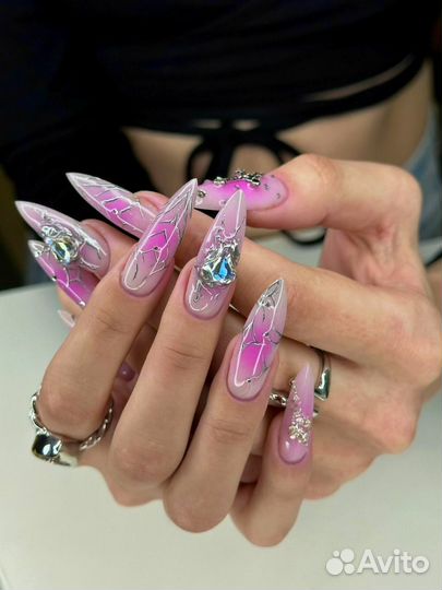 Наращивание ногтей, маникюр, коррекция