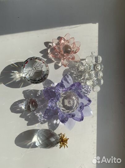 Лотос яблоко кристаллы стекло