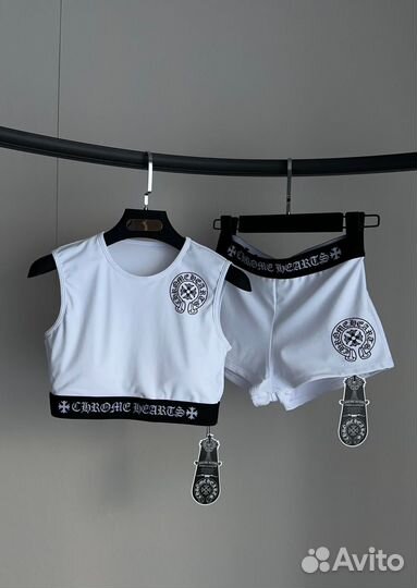 Chrome hearts комплект белья (новинка 2024)