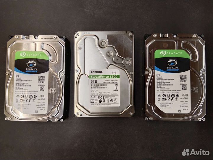 Жесткий диск seagate skyhawk toshiba s300 6tb