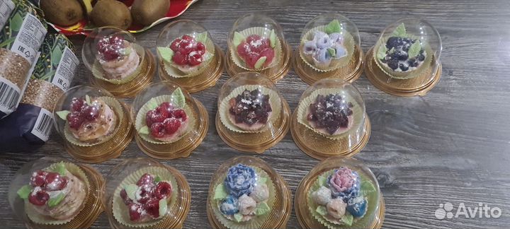 Мыло ручной работы пирожные