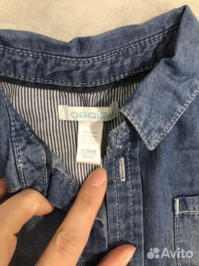 Рубашка джинсовая