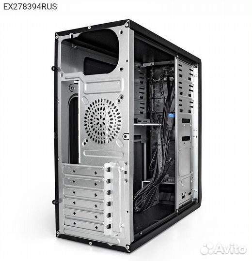 Корпус Exegate CP-603 Miditower Без бп чёрный, EX2