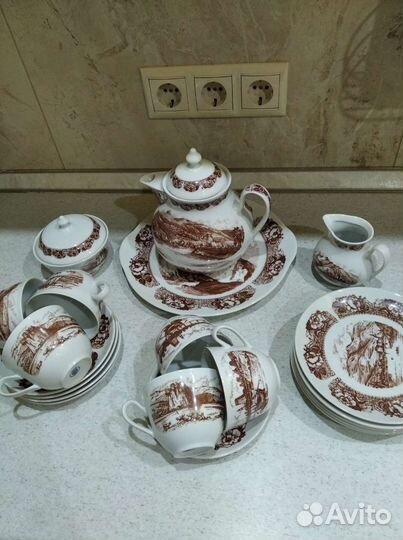 Сервиз чайный Чехословакия 
