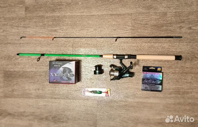Спиннинг оснащенный полный комплект