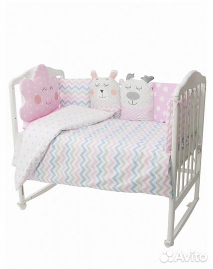 Комплект в кроватку с бортиками