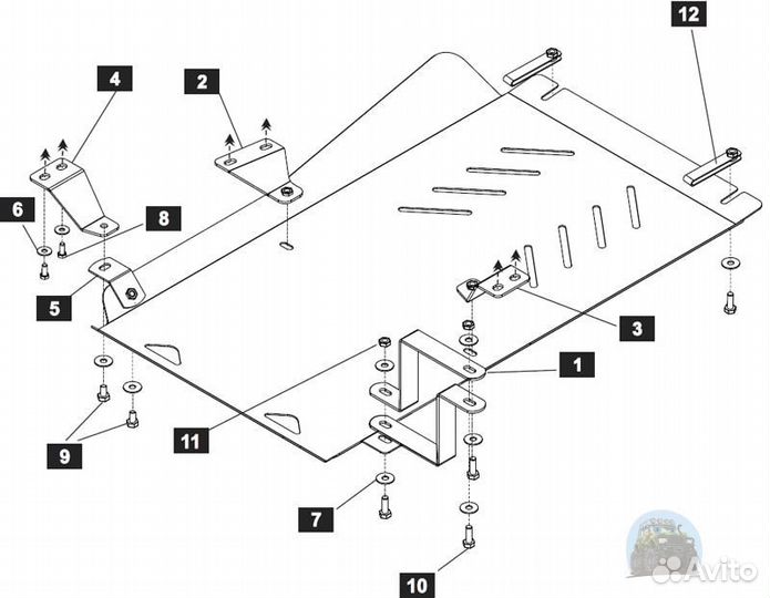 Защита кпп и рк Митсубиси Л200 Тритон