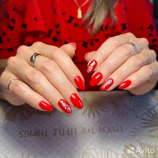 Маникюр наращивание на дому