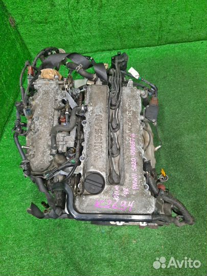 Двигатель в сборе двс nissan avenir PNW11 sr20de 1