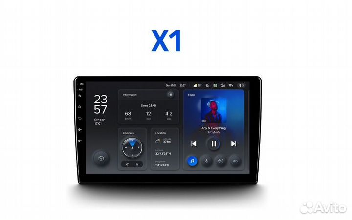 Магнитола Teyes X1 для Kia RIO 3 2011-2016