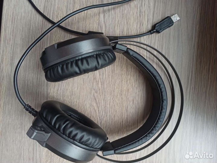 Наушники с микрофоном Bloody G520S серый 1.8м USB