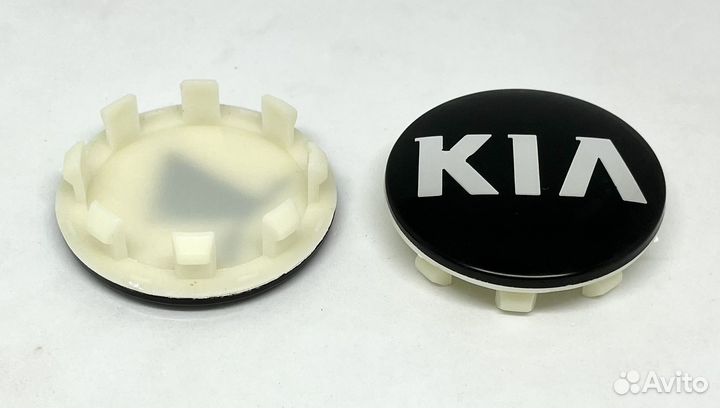 Колпачки заглушки на литые диски Kia 58мм черный