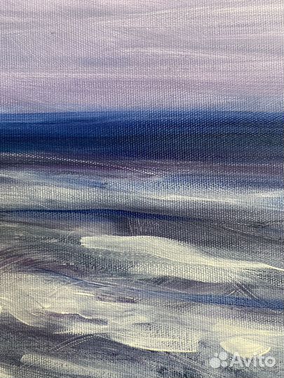 Картина маслом. Море на холсте 90х120
