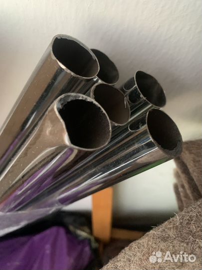 Хромированные трубы, соединители