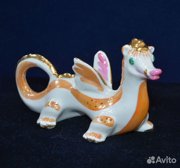 Фарфоровая статуэтка- дракон. дулево (2)