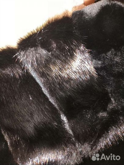 Шуба норковая с капюшоном