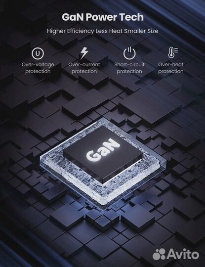 Сетевое зарядное устройство Ugreen USB A + 3 USB C