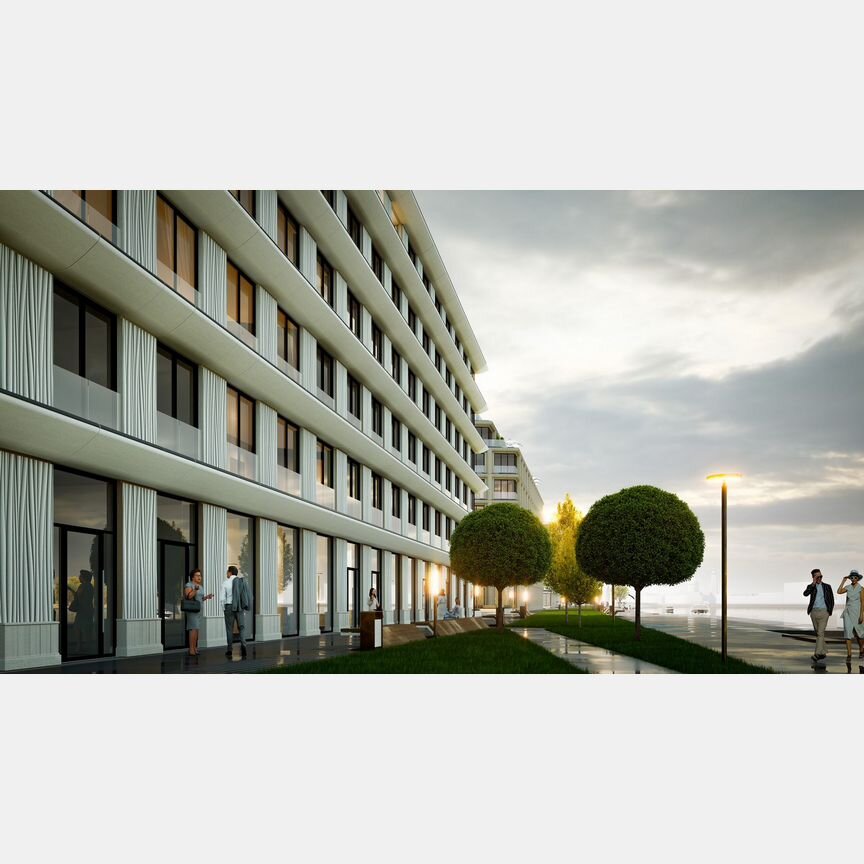 1-к. апартаменты, 46,1 м², 5/8 эт.