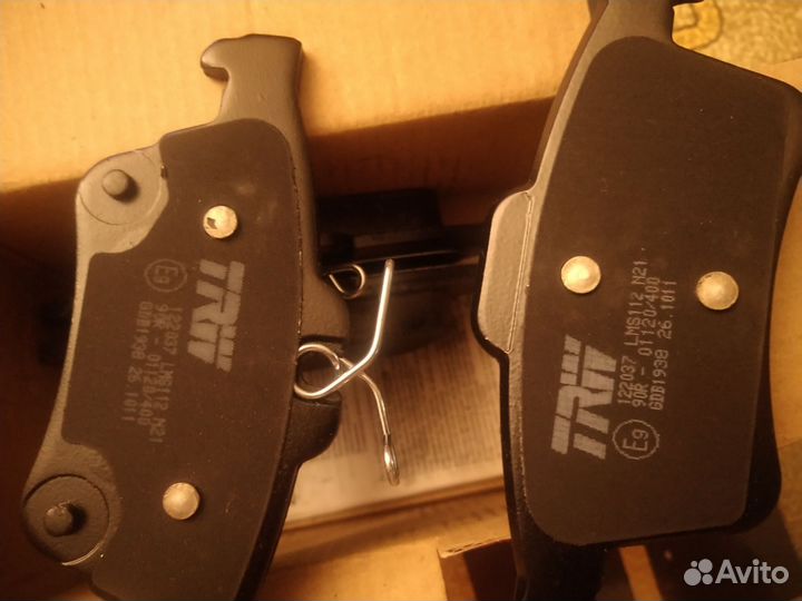 Колодки тормозные, задние, TRW, для Ford Focus 3