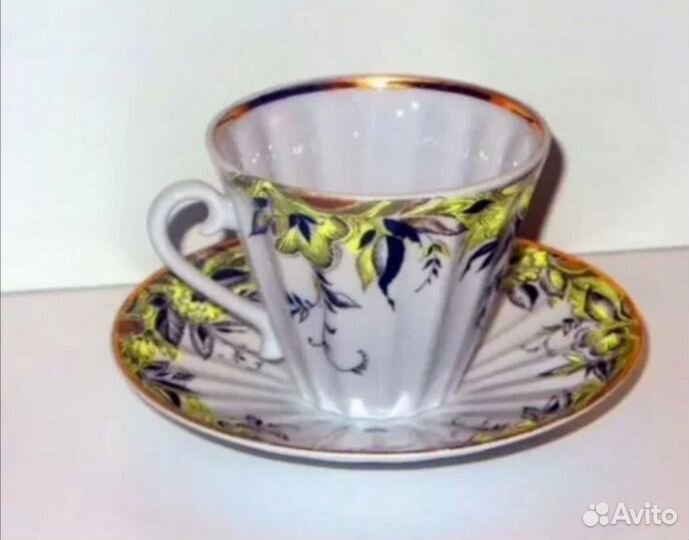 Чайная пара лфз лучистая Жёлтые цветы