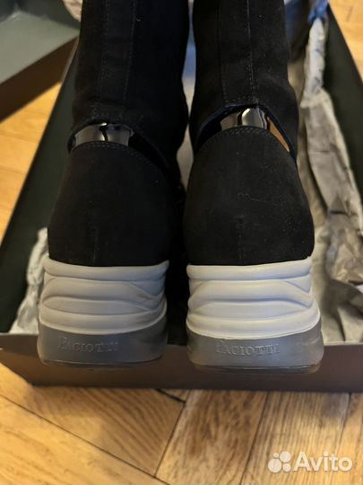 Cesare paciotti сапоги Италия черные замша 39р