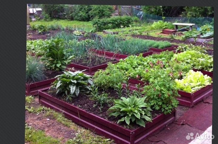 Грядка оцинкованная 1м х 5м х 32см