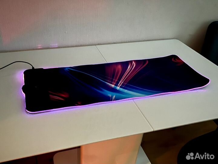 Коврик для мышки 70х30 RGB с беспроводной зарядкой